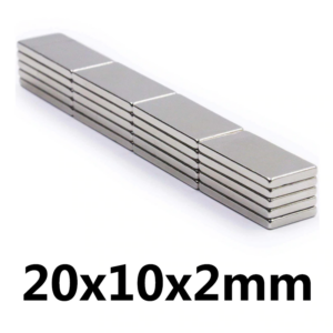 20 x 10 x 2mm super güclü neodimium maqnit bloku